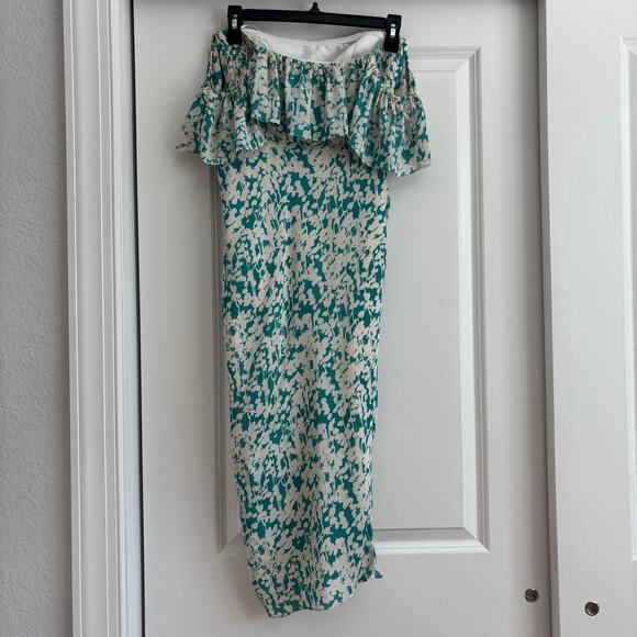 Amanda Uprichard Rosalinda Midi Dress Sz XS in Willow Wedding Guest Cocktail - Picture 10 of 12